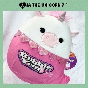 Aja the Unicorn Squishmallow 7” Halloween Squishmallows Bubble Yum Candy Squish